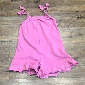 Zara Kids Pink Bow Strap Romper